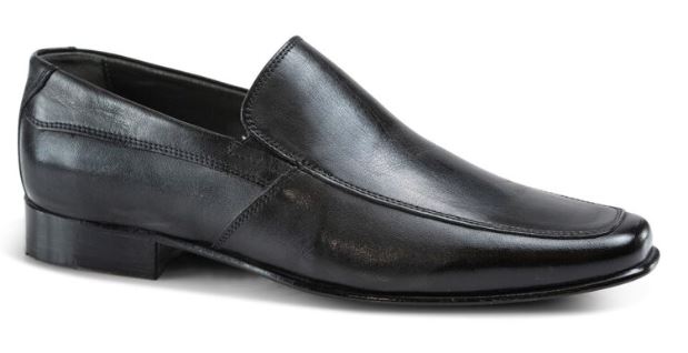 mens slip on leather dress shoes Florsheim Mens Forecast Solid Black Slip-on Leather Dress Shoes