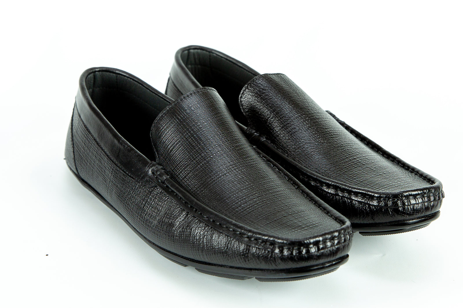DRYRUN Slip-On Men’s Black Textured Loafers Mojari. Size 9 NWT Handmade Punjabi Mojari Shoes: Men main image 3