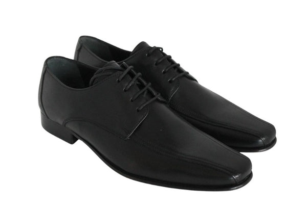 5792/962 - Mirage Men's Elegant Black Double Stitch Bike Toe Shoe With A Thin Leather Sole