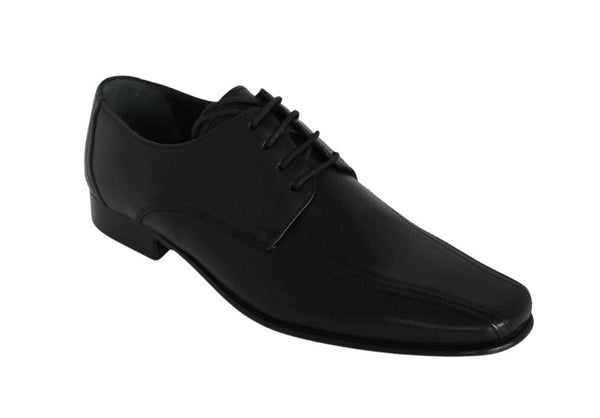 5792/962 - Mirage Men's Elegant Black Double Stitch Bike Toe Shoe With A Thin Leather Sole