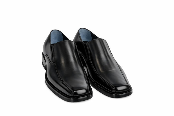 5838 - Mirage Men's Dress Slip On Shoe Bike Toe Thick Leather Shoe
