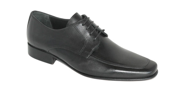7180/962 - Mirage Men's Dress Black Lace Shoe Apron Toe Thin Leather Sole
