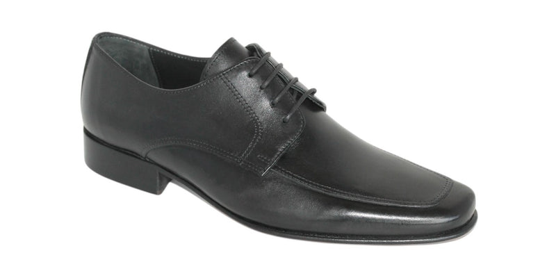 7180/962 - Mirage Men's Dress Black Lace Shoe Apron Toe Thin Leather Sole