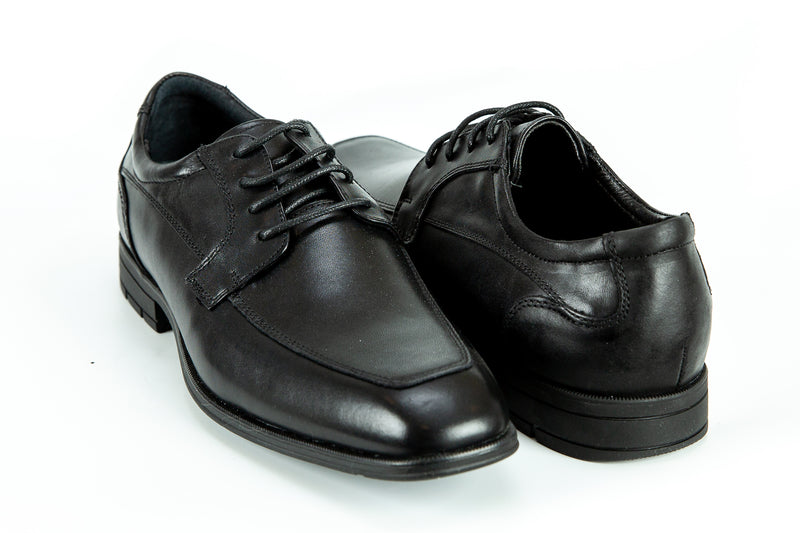 Utica - COMFLEX MEN'S DRESS BLACK COMFORT Lace SHOE WITH REMOVABLE INSOLE APRON TOE RUBBER SOLE