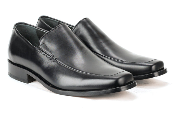 4829 - Mirage Men's Dress Slip On Shoe Apron Toe Thick Leather Shoe