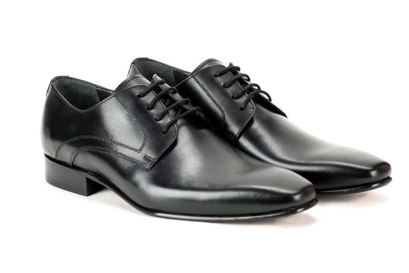6749-R - Mirage Men's Black Dress Lace Shoe Plain Toe Thin Leather Sol Mirage Shoes 6749-R - Mirage Men's Black Dress Lace Shoe Plain Toe Thin Leather Sol Mirage Shoes
