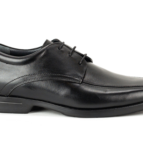 6866 - Comflex Men's Dress Black Comfort Lace Shoe With Removable