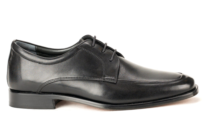 7562 - Mirage Men's Dress Black Lace Shoe Apron Toe Thick Leather Sole 7562 - Mirage Men's Dress Black Lace Shoe Apron Toe Thick Leather Sole