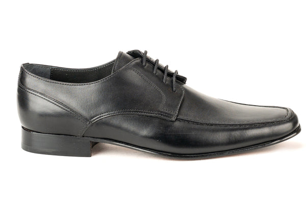 7811 - Mirage Men's Dress Black Lace Shoe Apron Toe Thin Leather Sole