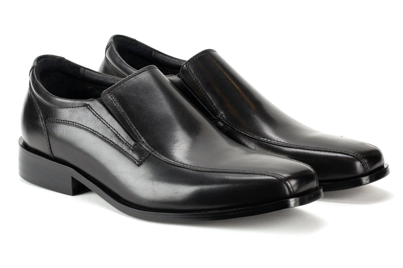 Easton - Regal Men's Dress Black Leather Slip On Shoe Bike Toe