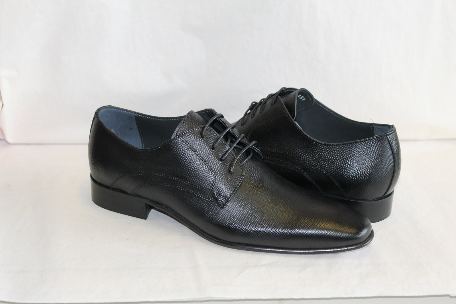 Mirage Leather Black Step in shoes 2894 - Mirage Dress Black Lace Shoe Apron Toe Thick Leather  main image 3