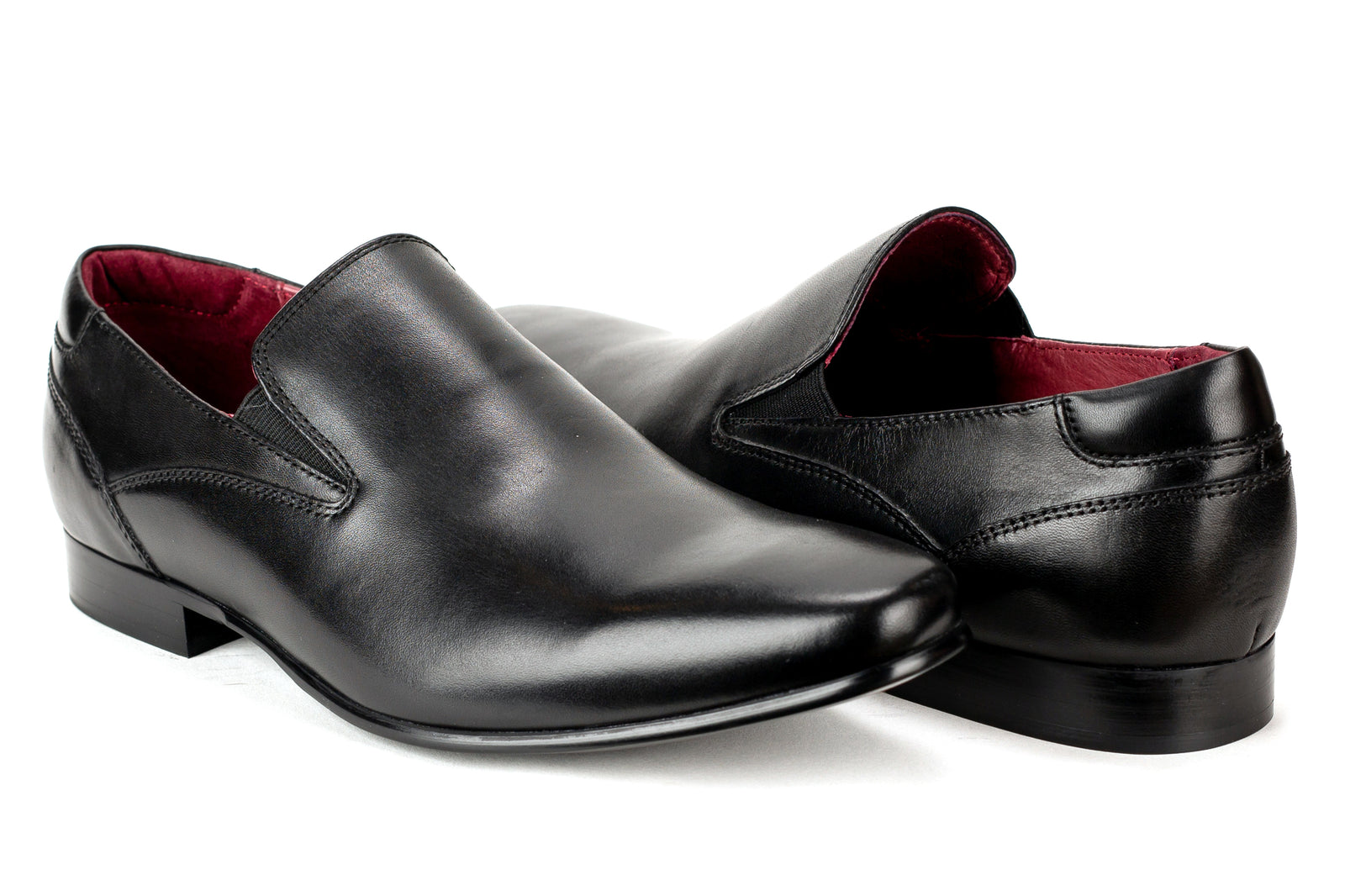 Men\'s Regal By Mirage Bradford Black Leather Slip-On Dress Shoes, Size 5, New Easton - Regal Men main image 2
