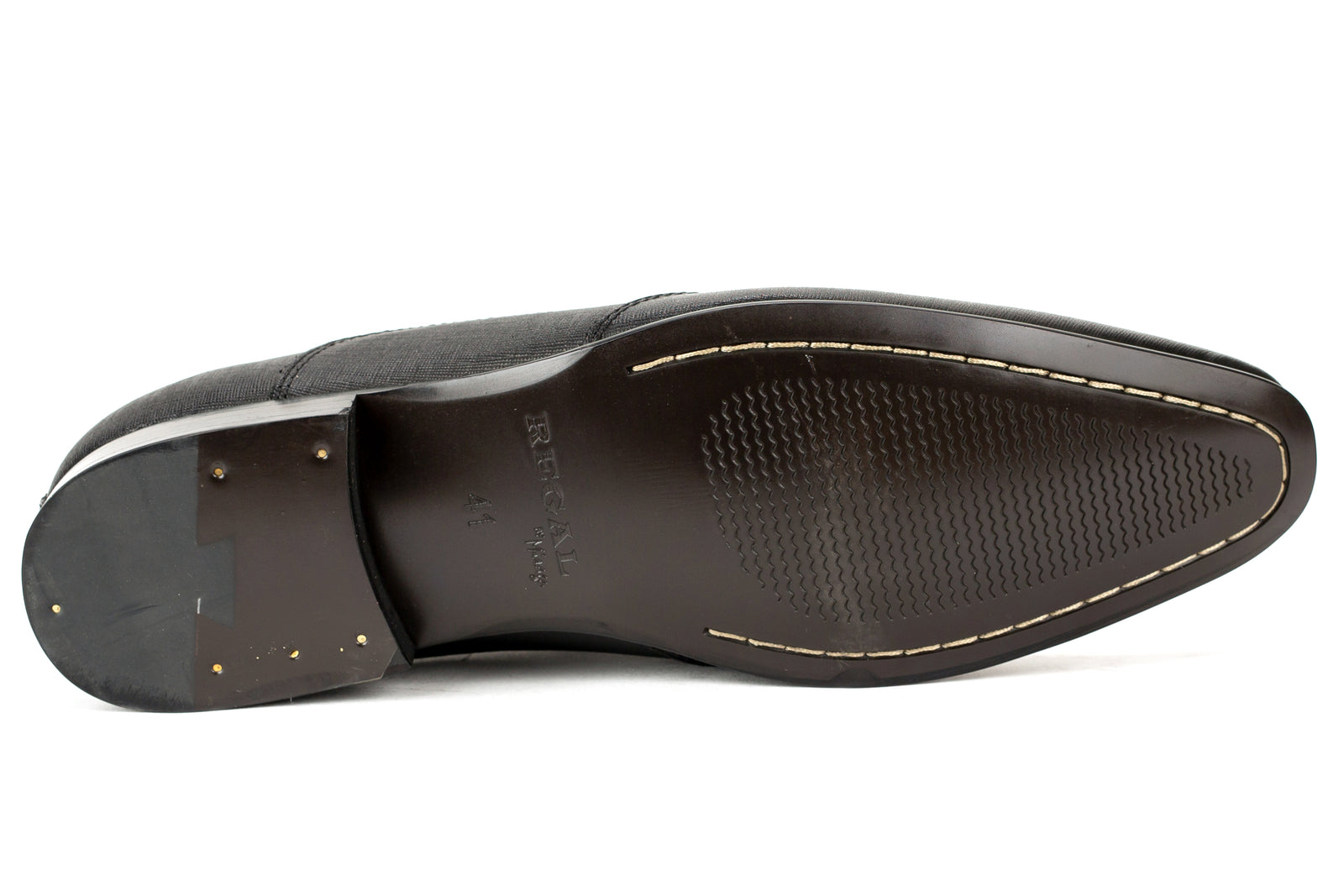 Regal By Mirage Elegant Black Leather Men\'s Shoes, Glen Style, 12US, 46EU Regal Men main image 3