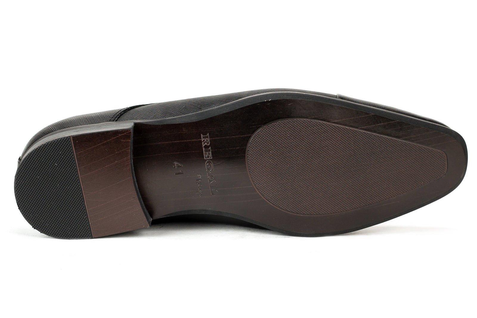 Men\'s Regal By Mirage Bradford Black Leather Slip-On Dress Shoes, Size 5, New 6749-S - Mirage Men main image 4